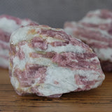 Pink Tourmaline in Quartz Rough Raw Crystal Chunk