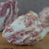 Pink Tourmaline in Quartz Rough Raw Crystal Chunk