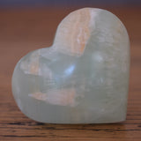Pistachio Calcite Crystal Heart