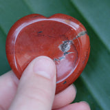 Red Jasper Heart Crystal Worry Stone