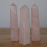 Rose Quartz Crystal Obelisk Tower