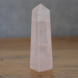 Rose Quartz Crystal Obelisk Tower