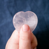 Rose Quartz Heart Worry Stone