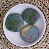 Ruby in Fuchsite Crystal Palm Stone