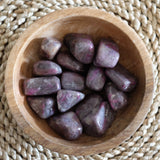 Ruby in Feldspar Crystal Tumbled Stone