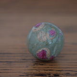 Ruby in Fuchsite Crystal Spheres