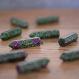 Ruby in Zoisite Crystal Wand