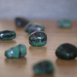 Ruby in Zoisite Crystal Tumbled Stone