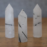 Tourmalinated Quartz Crystal Tower