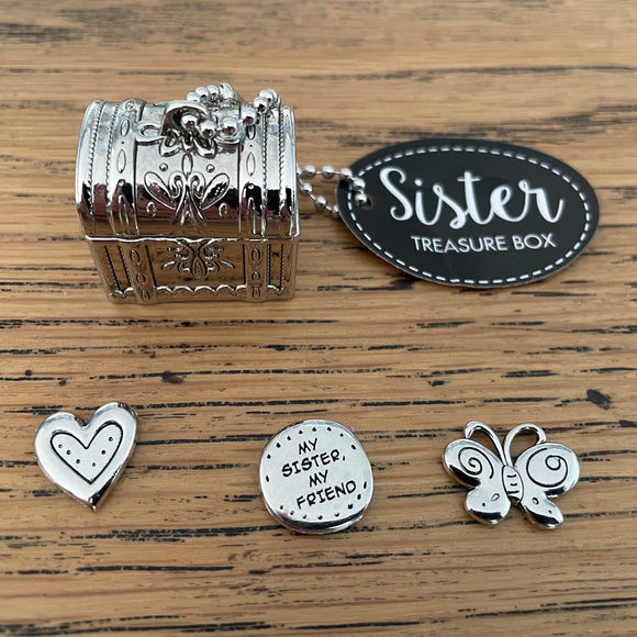 Sister Treasure Boxes with Charms