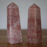 Strawberry Calcite Crystal Tower