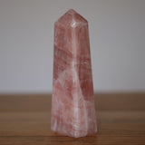Strawberry Calcite Crystal Tower