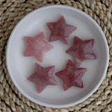 Strawberry Quartz Crystal Star