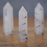 Tourmalinated Quartz Crystal Tower