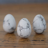 White Howlite Crystal Egg
