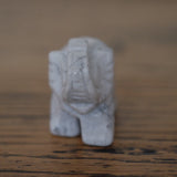 White Howlite Crystal Elephant