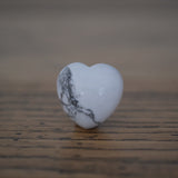 White Howlite Crystal Heart