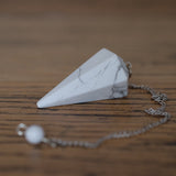 White Howlite Crystal Pendulums