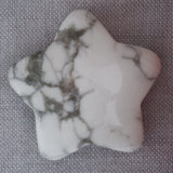 White Howlite Crystal Star