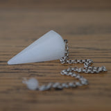 White Jade Crystal Pendulum