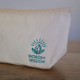 Cotton Pouch with Zipper