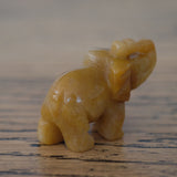 Yellow Topaz Crystal Elephant