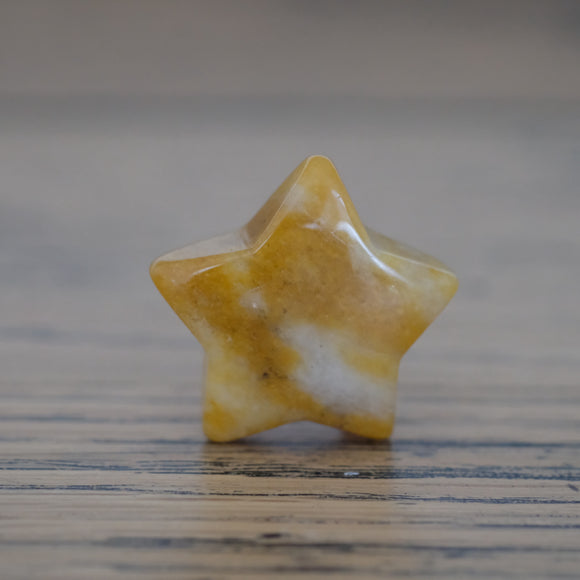 Yellow Topaz Crystal Star